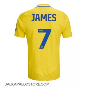 Leeds United Daniel James #7 Vieraspaita 2024-25 Lyhythihainen